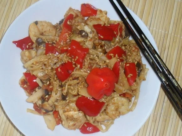 Rezept: Garnelen - Nudel - Wok Bild Nr. 2 Garnelen - Nudel - Wok - Rezept - Bild Nr. 2
