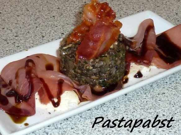 Pilz Tatar auf Mozzaralla - Rezept - Bild Nr. 2