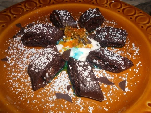 Rezept: Schokoladencrêpe mit Nutella Schokoladencrêpe mit Nutella - Rezept