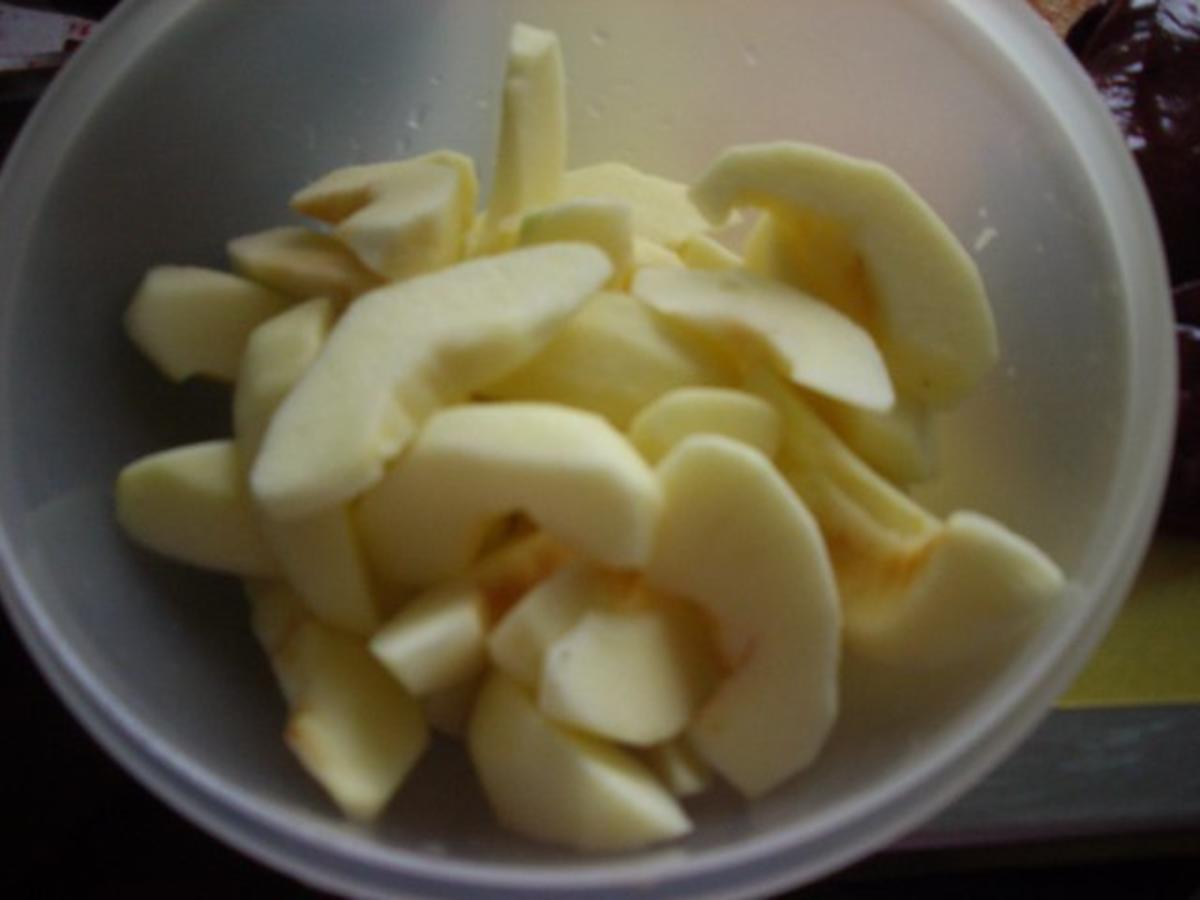 Leber mit glasierten Apfelschnitzen und Röstzwiebeln - Rezept - Bild Nr. 4