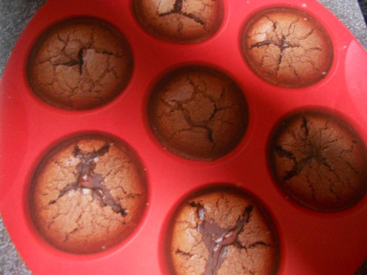 Schokoladenmuffins mit flüssigem Kern - Rezept