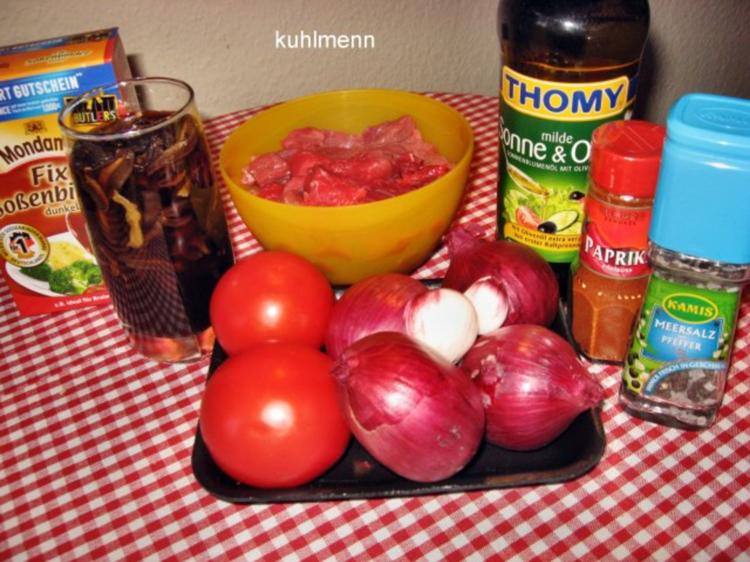 Gulasch nach Jägerart - einfach - 25 kcal/100g