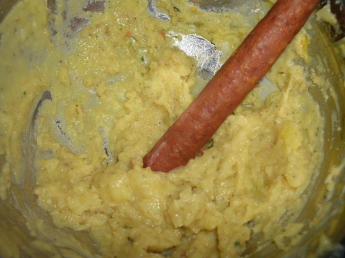 Knacker im Kartoffelmantel - schnell &amp; einfach - 334 kcal/100g