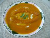 Suppen & Eintöpfe :  Kürbissuppe die Nächste mit Würstchen - Rezept