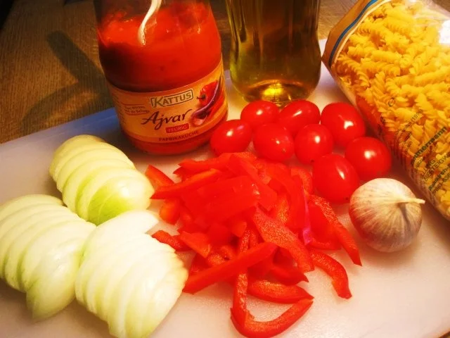 Nudeln "errötet" ... - Rezept - Bild Nr. 2