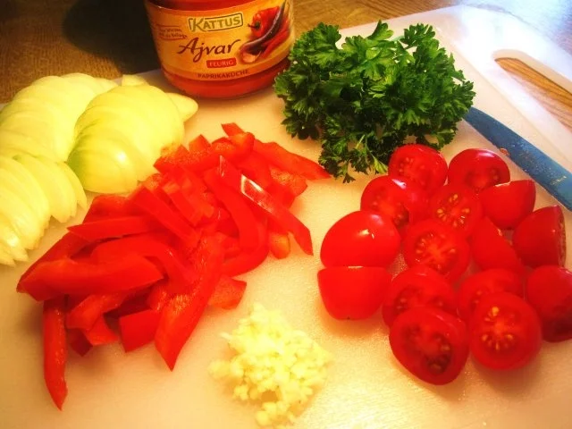 Nudeln "errötet" ... - Rezept - Bild Nr. 4