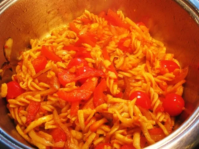 Nudeln "errötet" ... - Rezept - Bild Nr. 7