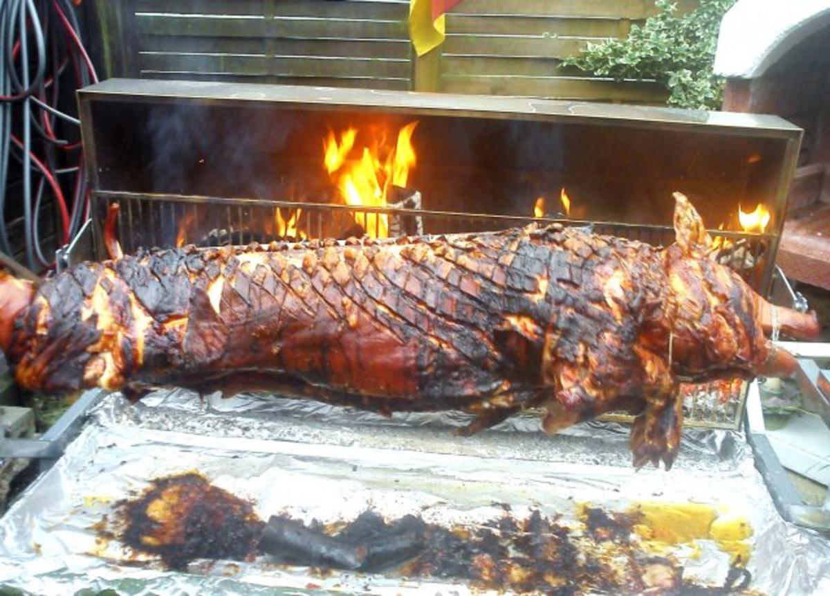 Bilder für Spanferkel Wir haben uns mit den Nachbarn mal was gegönnt,oder unser eigenes Oktoberfest - Rezept