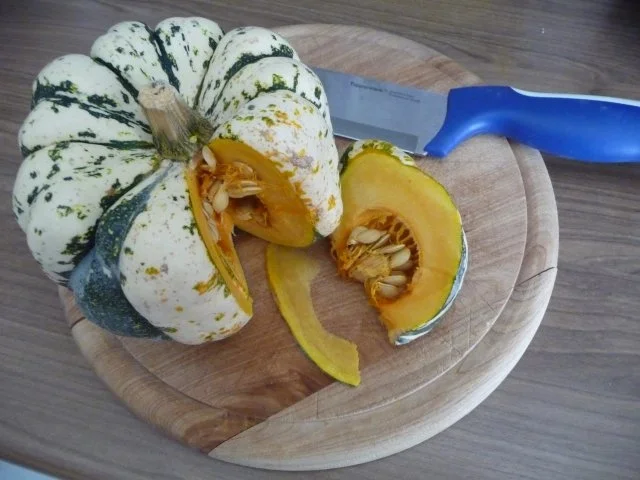 Rezept: Beilage : Kürbisstücke gebacken Bild Nr. 3 Beilage : Kürbisstücke gebacken - Rezept - Bild Nr. 3