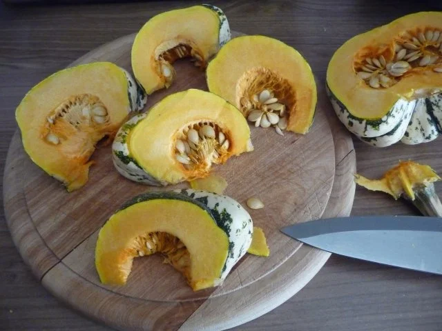 Rezept: Beilage : Kürbisstücke gebacken Bild Nr. 4 Beilage : Kürbisstücke gebacken - Rezept - Bild Nr. 4