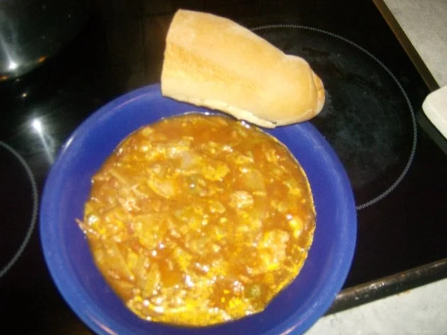 Putengulasch oder Peperoniresteverwertung - Rezept