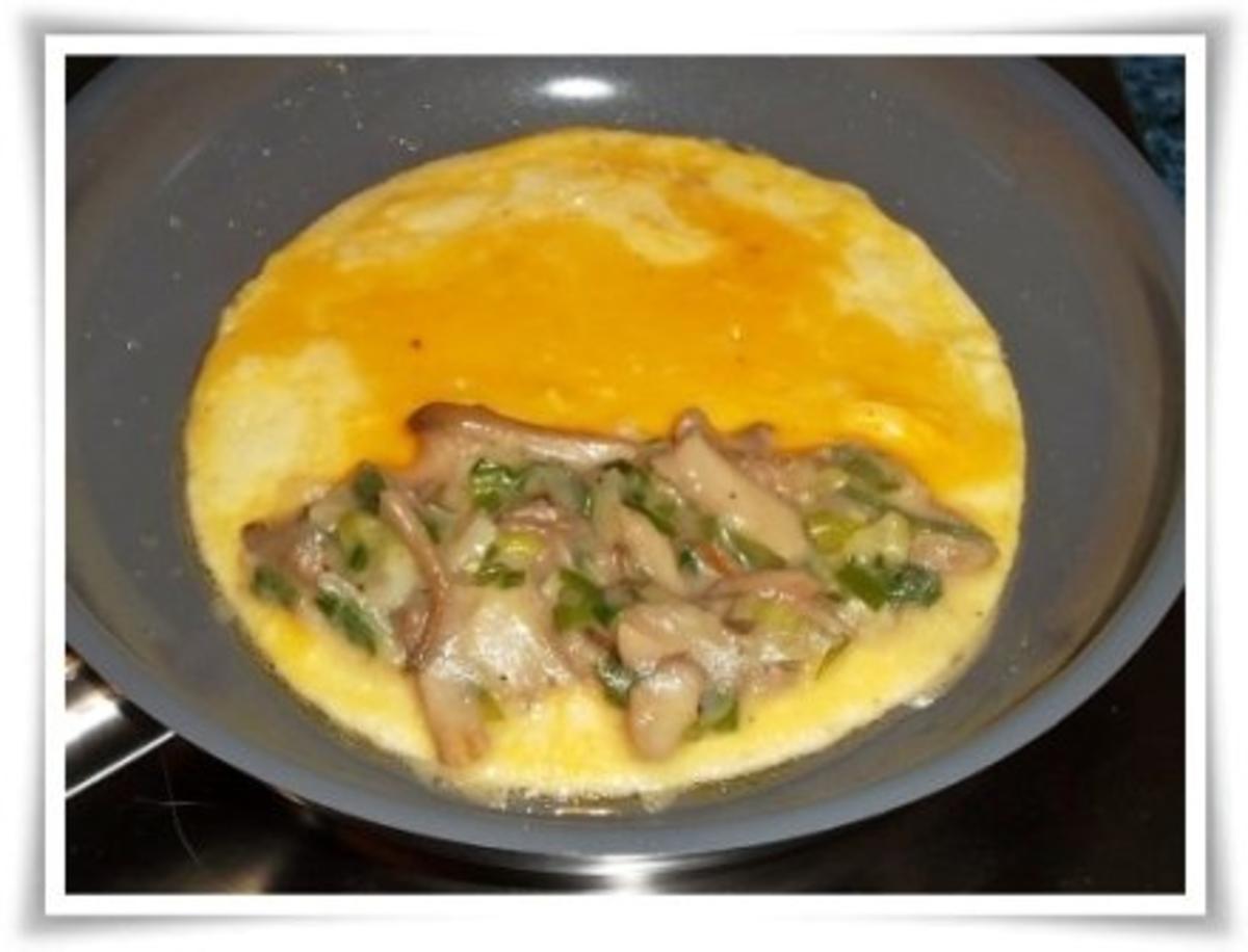 Omelett mit Austernpilze in Sahnesauce - Rezept - Bild Nr. 13