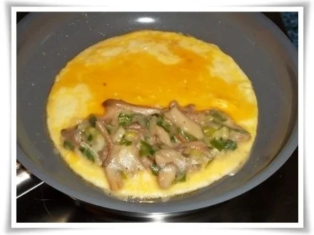 Omelett mit Austernpilze in Sahnesauce - Rezept - Bild Nr. 13