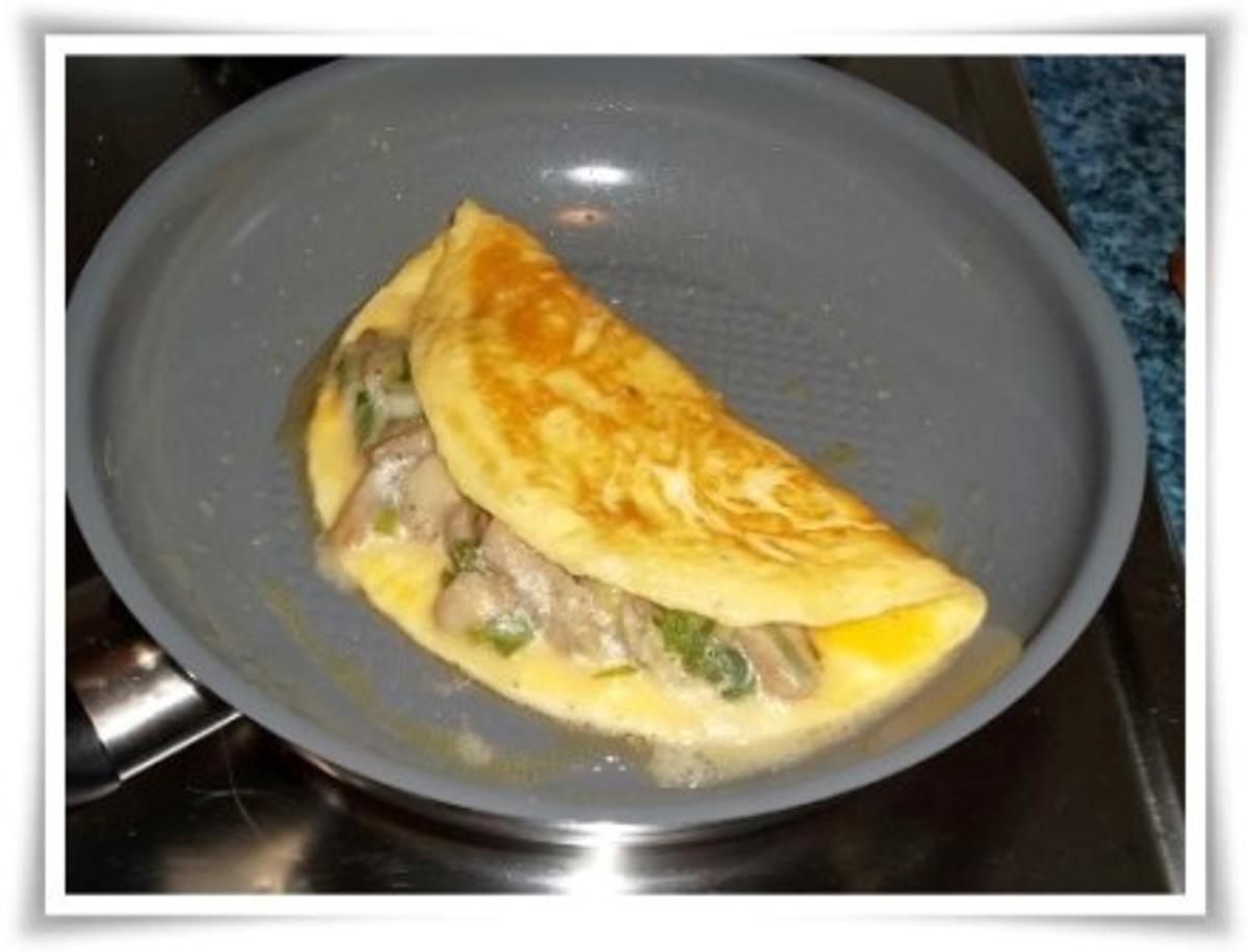 Omelett mit Austernpilze in Sahnesauce - Rezept - Bild Nr. 15
