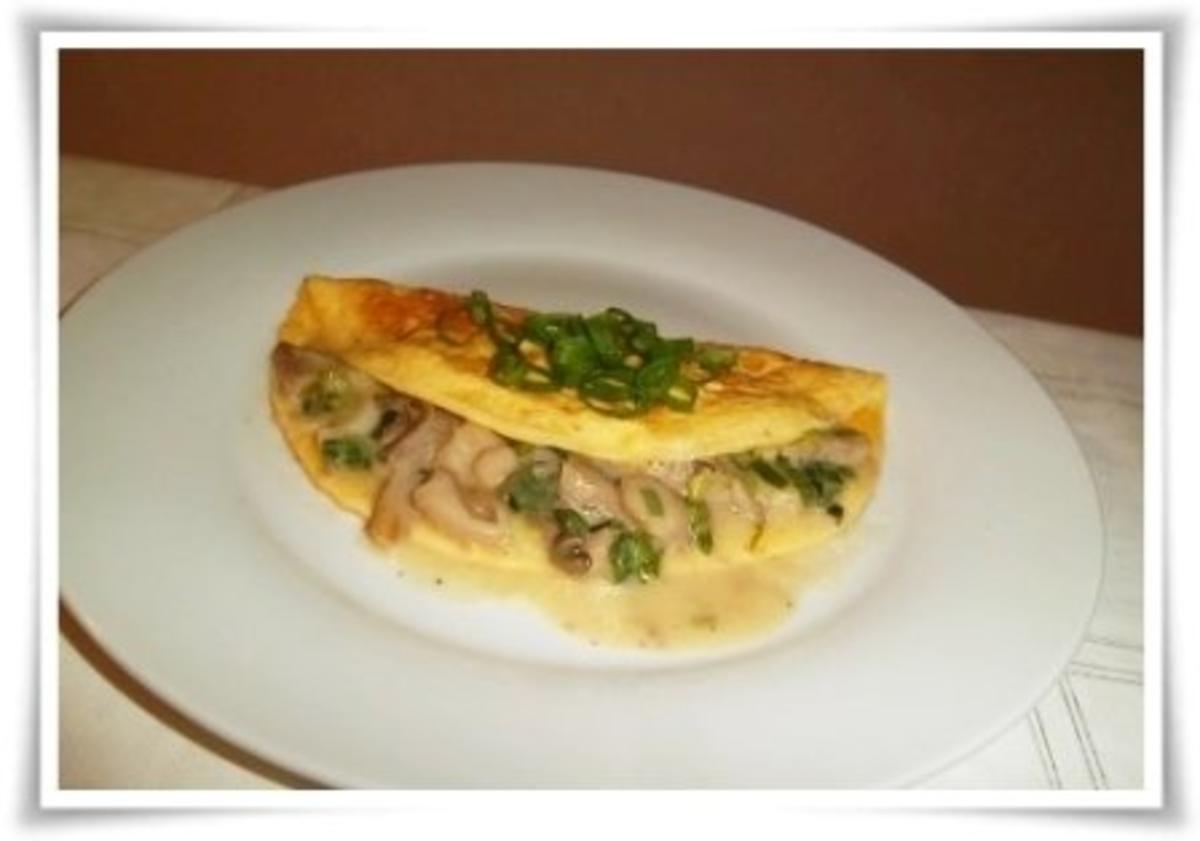 Omelett mit Austernpilze in Sahnesauce - Rezept - Bild Nr. 16