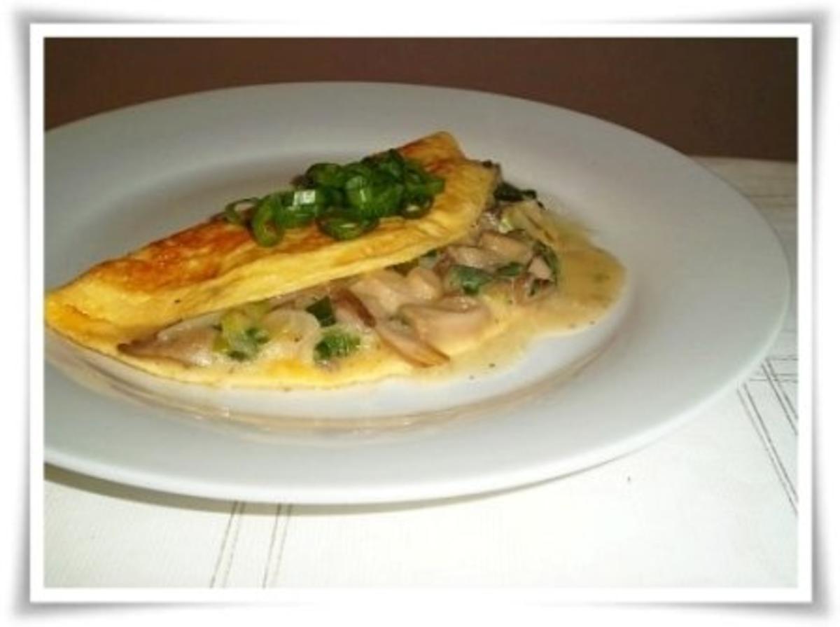 Omelett mit Austernpilze in Sahnesauce - Rezept - Bild Nr. 17