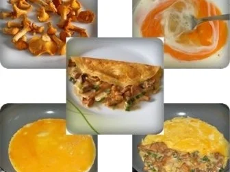 Gefülltes Omelett mit Pfifferlingen - Rezept - Bild Nr. 7