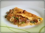 Gefülltes Omelett mit Pfifferlingen - Rezept