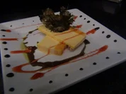 Thymian Kürbis Parfait mit karamellisierten  Kräuter Plätzchen - Rezept