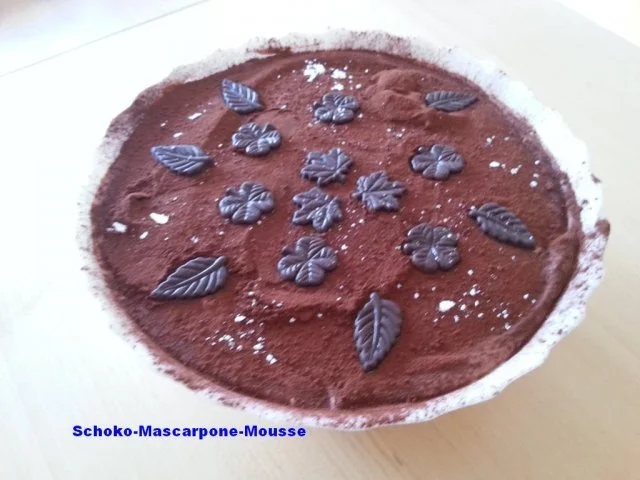 Rezept: Schoko-Mascarpone-Mousse Schoko-Mascarpone-Mousse - Rezept