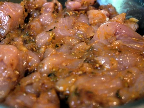 Rezept: Pommes Frites von der Süßkartoffel, Hähnchengeschnetzeltes und Tzatziki Bild Nr. 8 Pommes Frites von der Süßkartoffel, Hähnchengeschnetzeltes und Tzatziki - Rezept - Bild Nr. 8