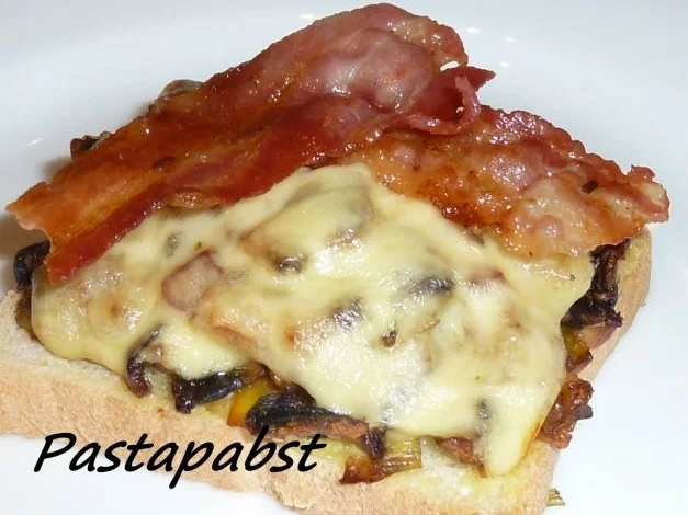 Champignon Toast überbacken - Rezept - Bild Nr. 4