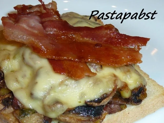 Champignon Toast überbacken - Rezept - Bild Nr. 5