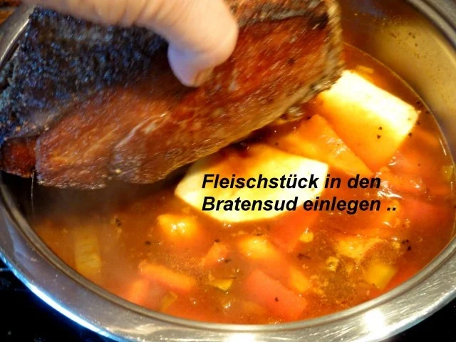 Fleisch:    SCHWEINEBRATEN -bayrische Art- - Rezept - Bild Nr. 8