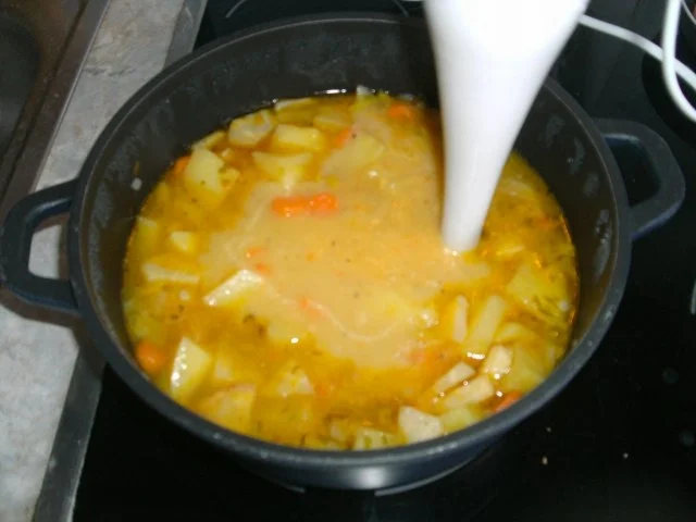 Kartoffelsuppe mit Speck und Würstchen - Rezept - Bild Nr. 6