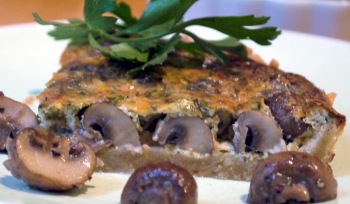 Bilder für Kräuter-Champignon-Quiche - Rezept