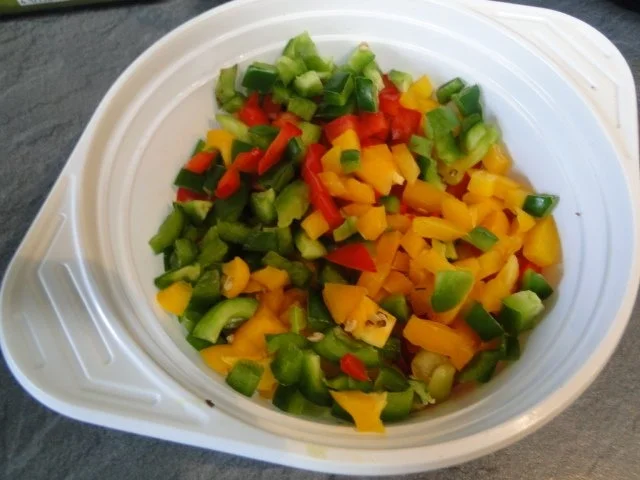 Rezept: Bunter Risottoreis mit Frikadellenröllchen und Bild Nr. 5 Bunter Risottoreis mit Frikadellenröllchen und - Rezept - Bild Nr. 5