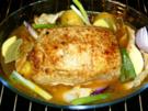 Knoblauchgespickter Schweinerücken - Rezept