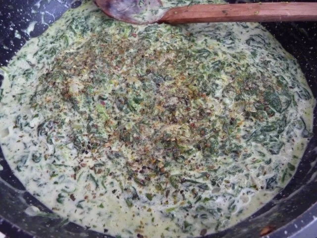 Rezept: Pasta : Reisnudeln mit Spinat und Spiegeleier Bild Nr. 11 Pasta : Reisnudeln mit Spinat und Spiegeleier - Rezept - Bild Nr. 11