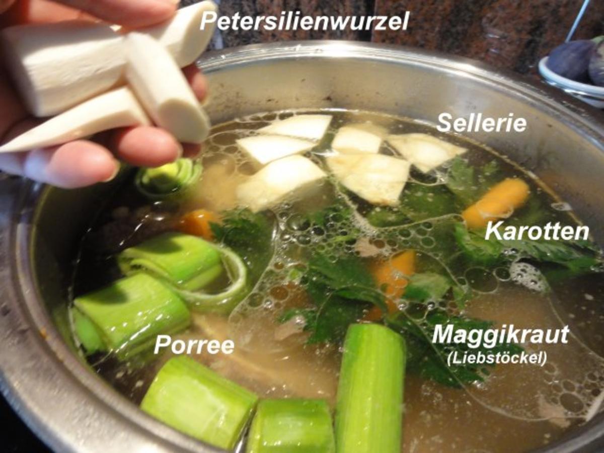 Suppe:   RINDFLEISCHBRÜHE , klar - Rezept - Bild Nr. 5