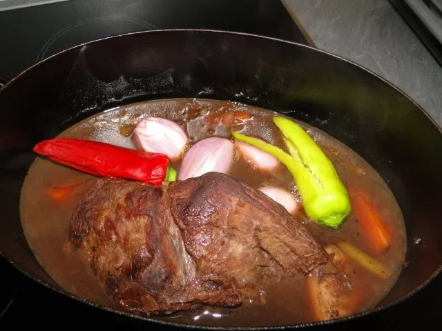 Rinderbraten (Bug) mit Babymöhrchen und Zuckerschoten - Rezept - Bild Nr. 11
