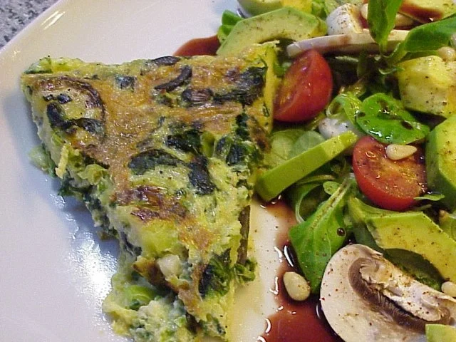 Rezept: Zucchini-Spinat-Omelett Zucchini-Spinat-Omelett - Rezept