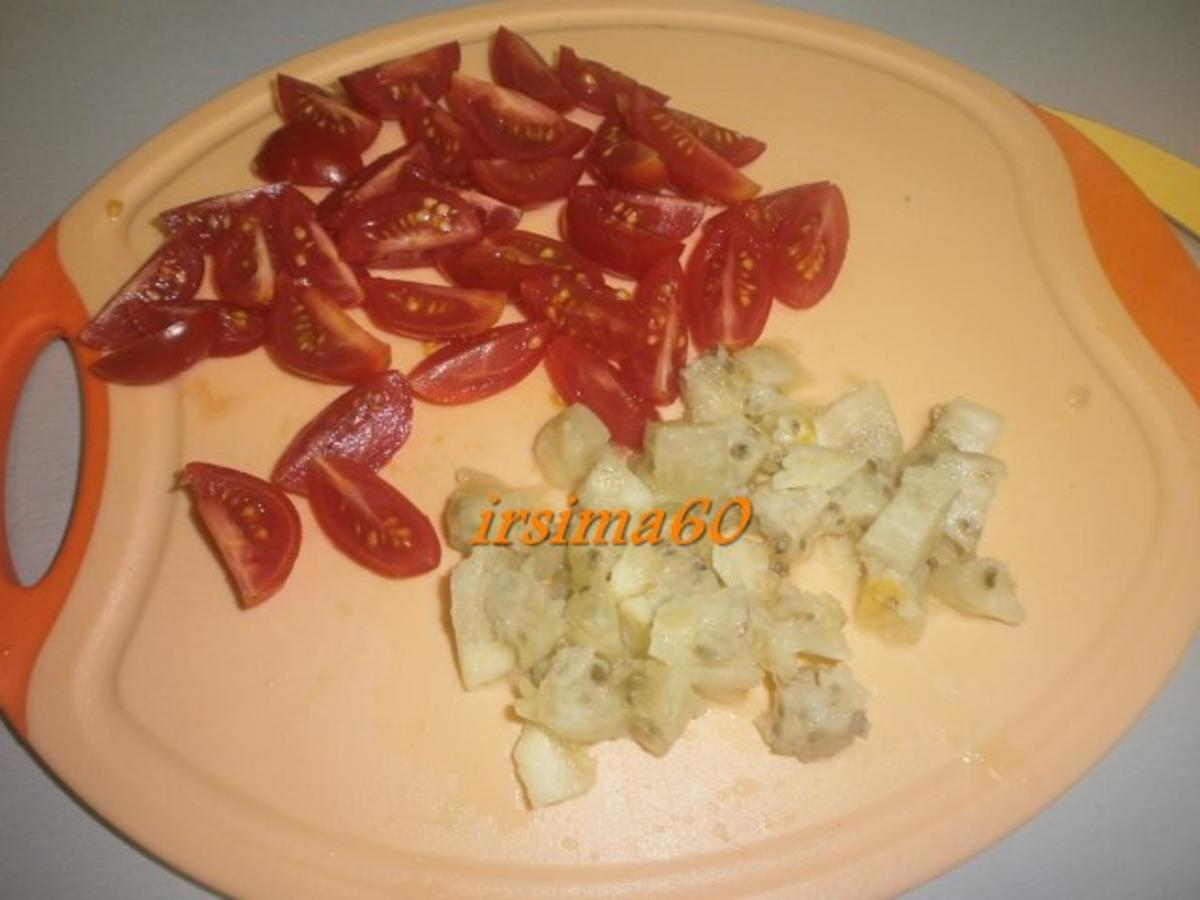 Salatherzen mit Tomaten und Kaktusfeigen Dressing - Rezept - Bild Nr. 5
