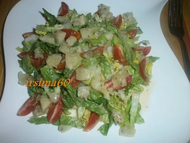 Rezept: Salatherzen mit Tomaten und Kaktusfeigen Dressing Bild Nr. 3 Salatherzen mit Tomaten und Kaktusfeigen Dressing - Rezept - Bild Nr. 3