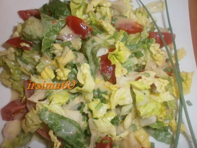 Rezept: Salatherzen mit Tomaten und Kaktusfeigen Dressing Bild Nr. 2 Salatherzen mit Tomaten und Kaktusfeigen Dressing - Rezept - Bild Nr. 2