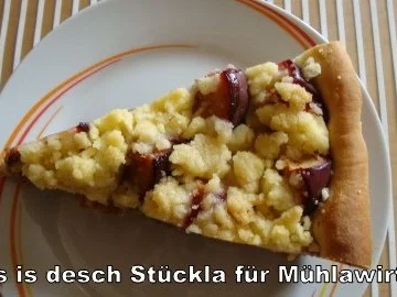 Rezept: Mein Pflaumenkuchen im Nussbett mit Streusel Bild Nr. 13 Mein Pflaumenkuchen im Nussbett mit Streusel - Rezept - Bild Nr. 13