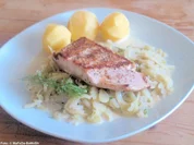 Lachs auf Fenchelgemüse - Rezept