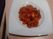 DIE HERBSTZEITLOSENPFANNE - oder - Internationale feurige Kürbis - Gyros - Pfanne - Rezept