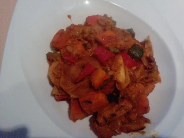 Rezept: DIE HERBSTZEITLOSENPFANNE - oder - Internationale feurige Kürbis - Gyros - Pfanne Bild Nr. 4 DIE HERBSTZEITLOSENPFANNE - oder - Internationale feurige Kürbis - Gyros - Pfanne - Rezept - Bild Nr. 4