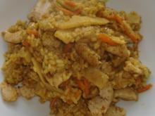 Asiatische Reispfanne mit Hähnchenbrust - Rezept