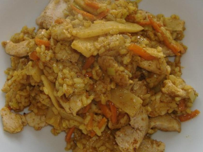 Asiatische Reispfanne mit Hähnchenbrust - Rezept - kochbar.de
