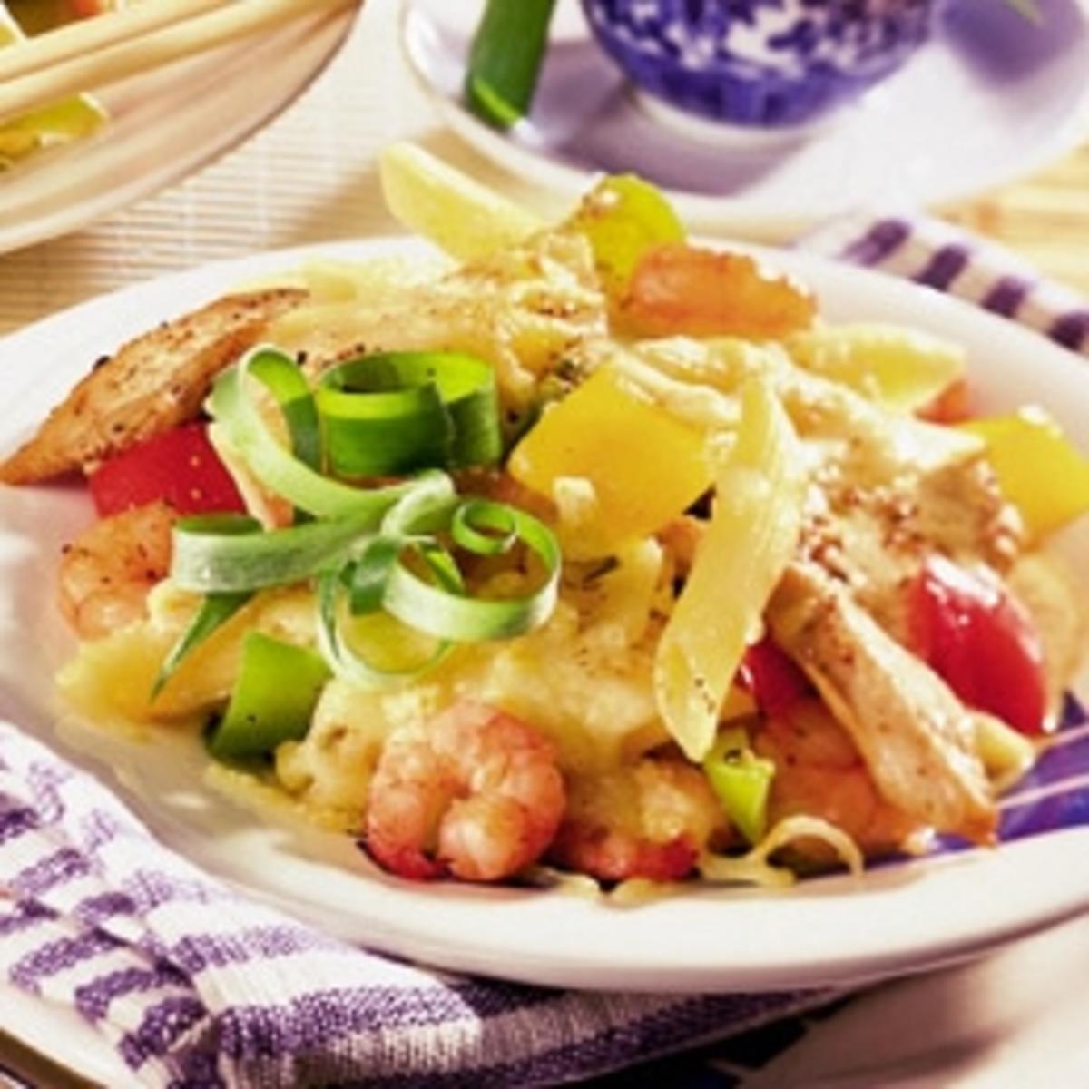 Bunter Nudelauflauf - Rezept