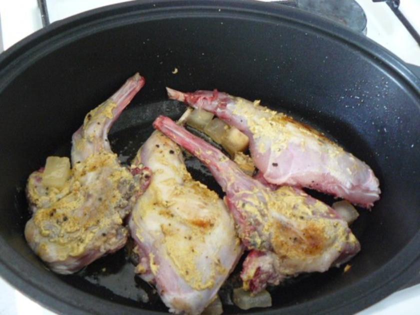 Geschmortes Kaninchen mediterran - 51 kcal/100g