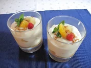 Orangen - Ananas - Speise (eigetlich Mangobecher...doch die Mango war schlecht *g*) - Rezept