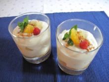 Orangen - Ananas - Speise (eigetlich Mangobecher...doch die Mango war schlecht *g*) - Rezept