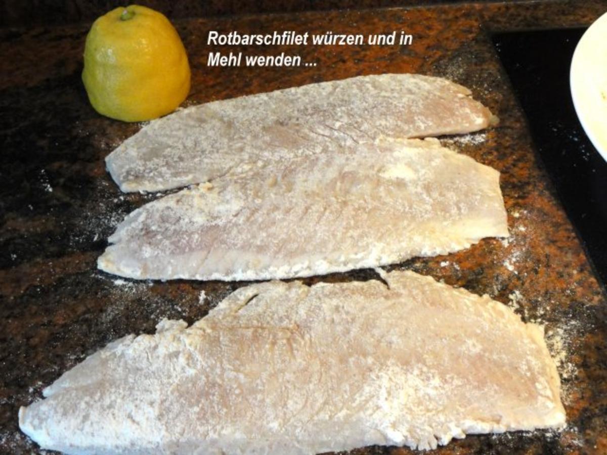 Fisch:   ROTBARSCHFILET im Gewürzeimantel - Rezept - Bild Nr. 4